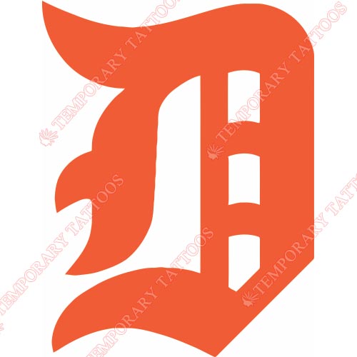 Detroit Tigers Customize Temporary Tattoos Stickers NO.1579